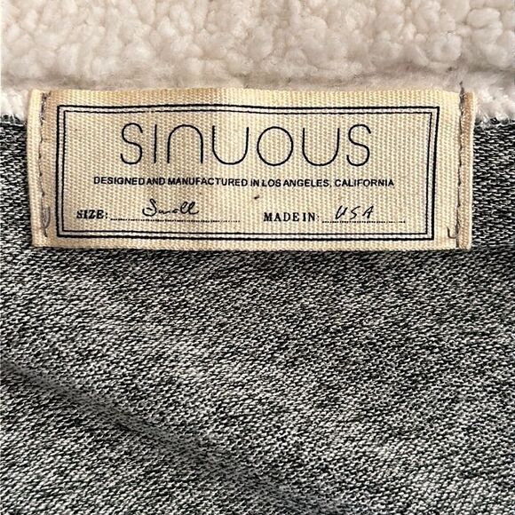 Sinuous Cardigan Size Small Gray Long Sleeve Open Front - Picture 7 of 8